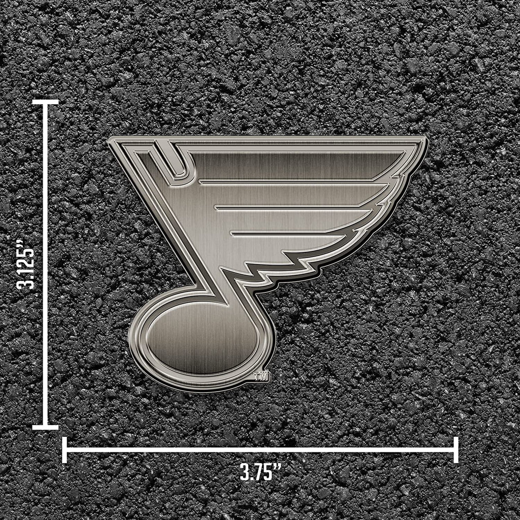 St Louis Blues Auto Emblem Solid Metal Antique Style