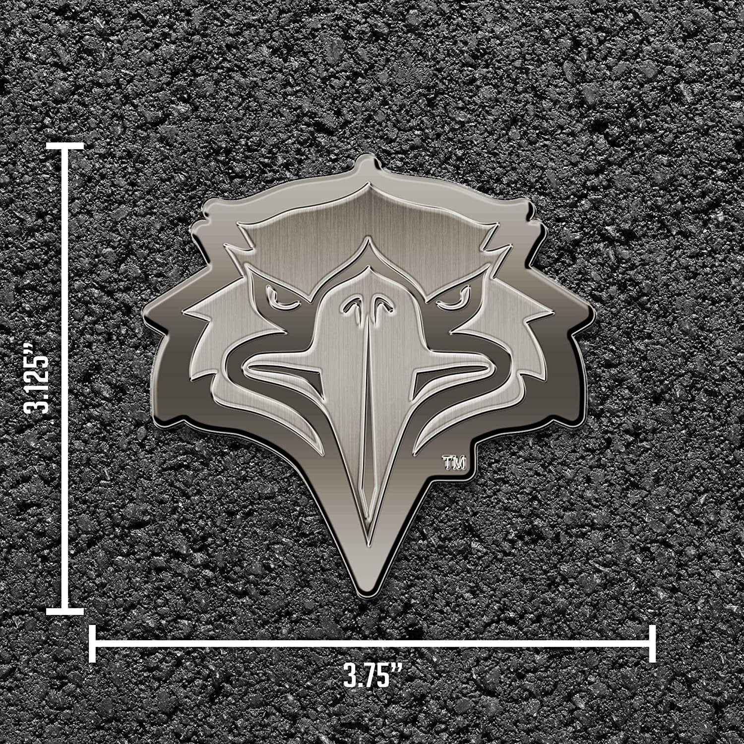 Morehead State Eagles Solid Metal Auto Emblem Antique Nickel for Car/Truck/SUV