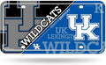 University of Kentucky Wildcats Metal Auto Tag License Plate, Split Design, 6x12 Inch