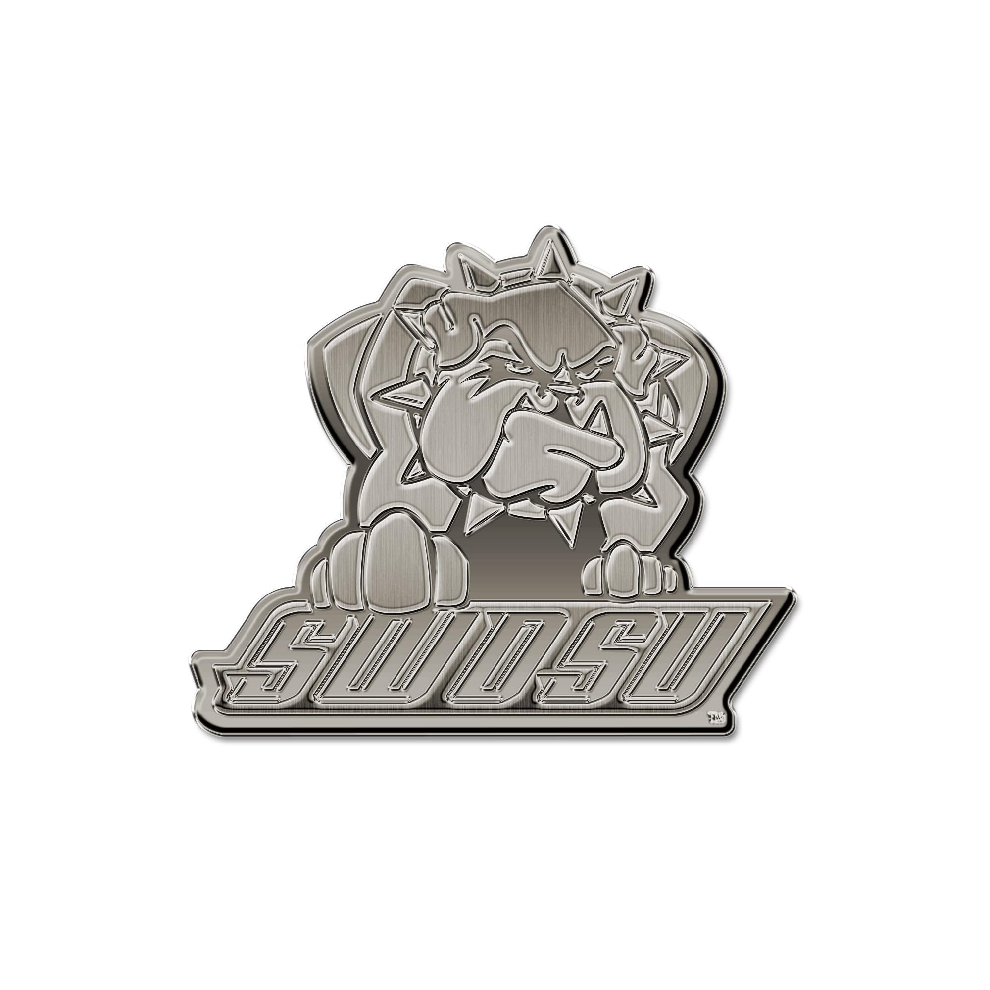 Rico Industries NCAA Southwestern Oklahoma State Bulldogs Antique Auto Emblem Antique Nickel Auto Emblem for Car/Truck/SUV