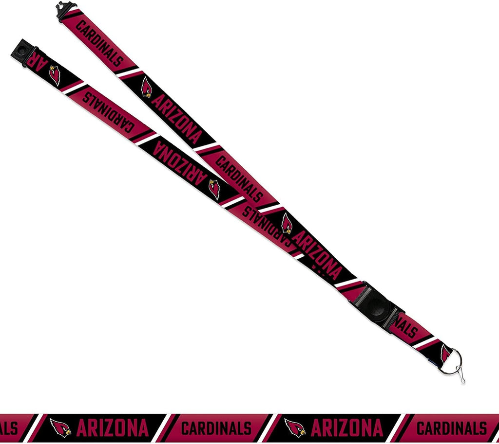 Arizona Cardinals Lanyard Keychain Double Sided Breakaway Safety Design Adult 18 Inch