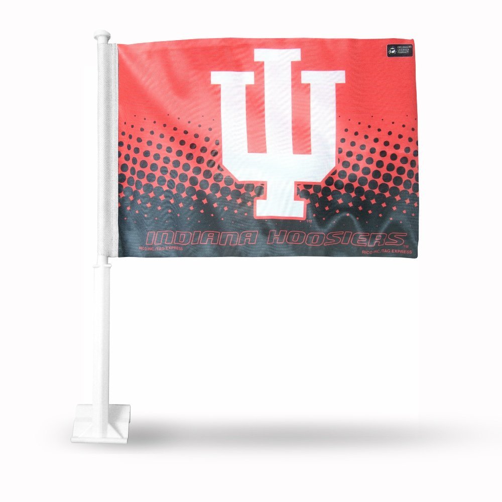 Rico Indiana Hoosiers 14x19 Double Sided Window Mount Car Flag