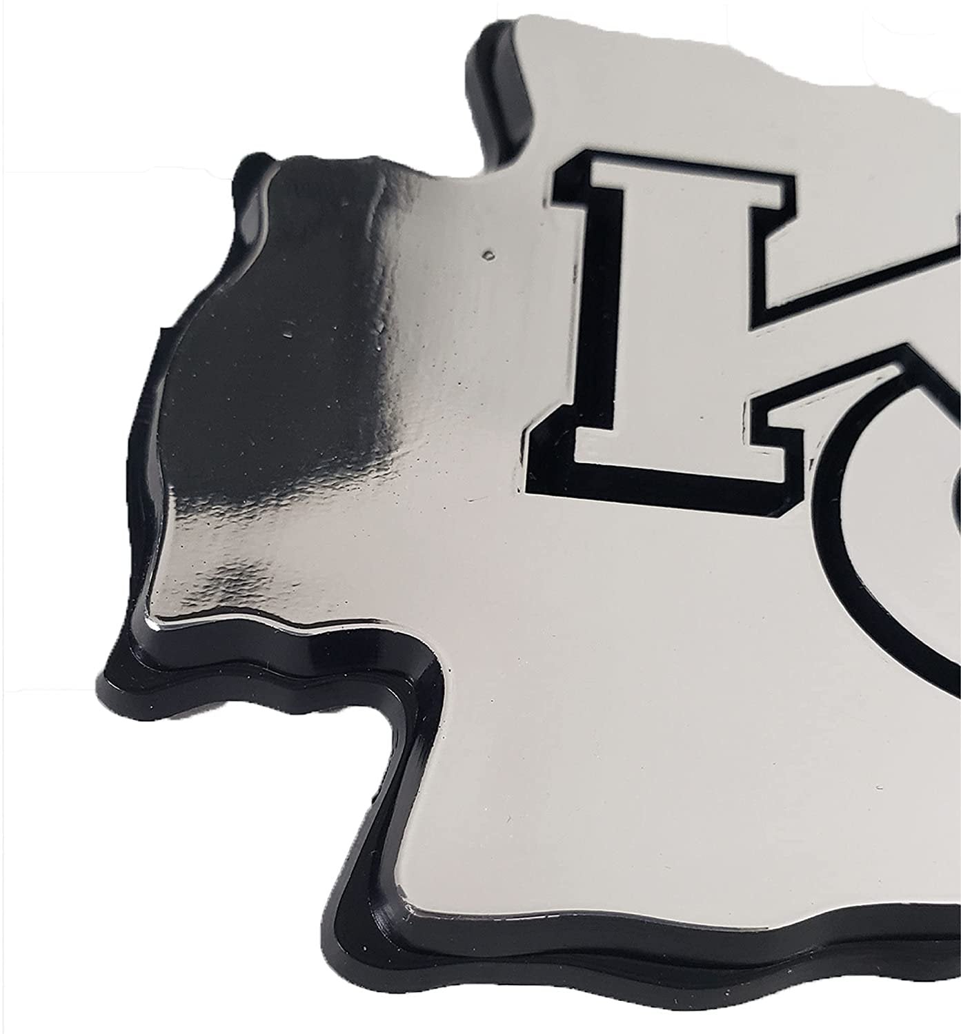 Philadelphia Flyers Auto Emblem, Silver Chrome Color, Raised Molded Shape Cut Plastic, Adhesive Tape Backing