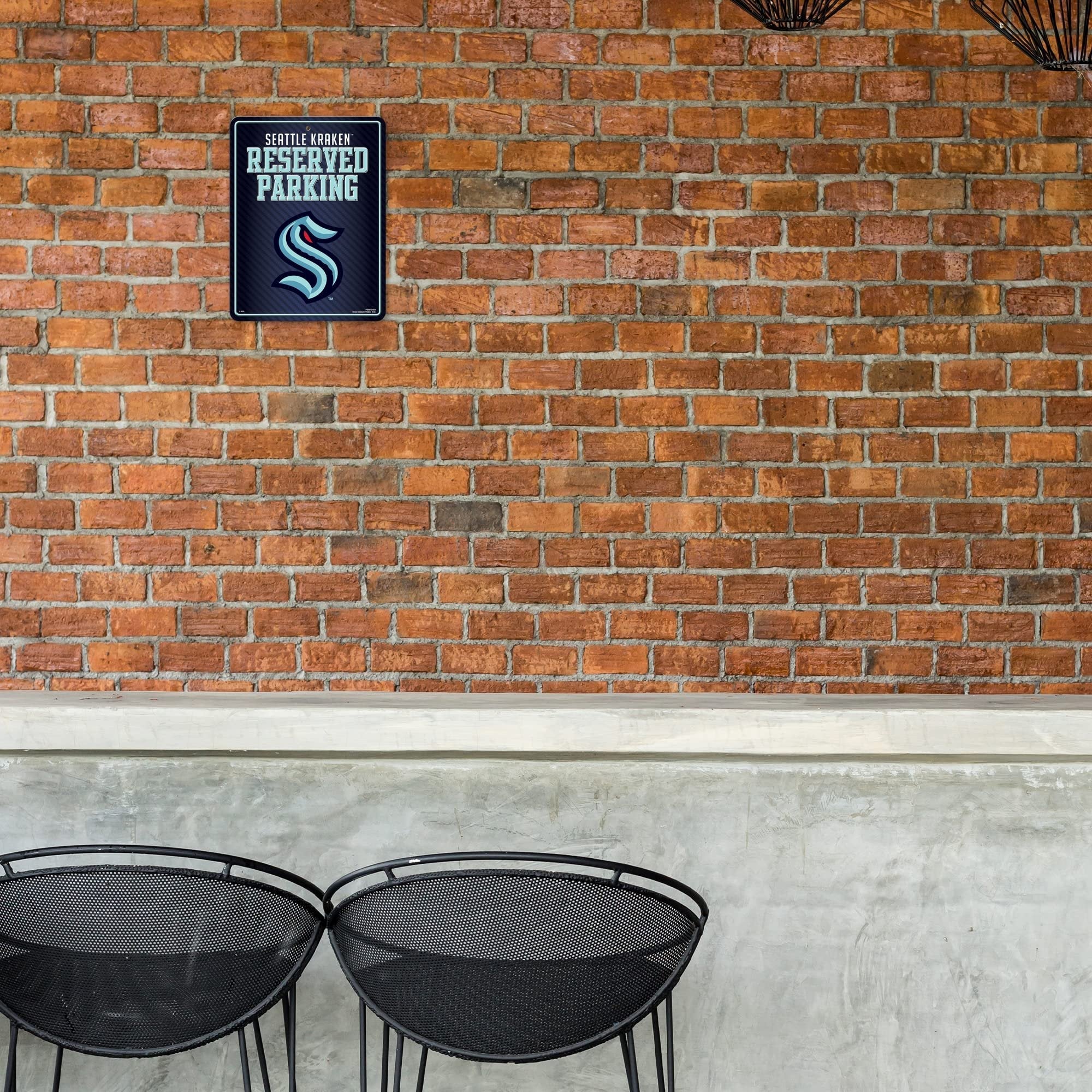 Seattle Kraken Metal Parking Wall Sign, 8.5x11 Inch