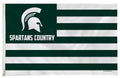 Michigan State University Spartans Premium 3x5 Feet Flag Banner, Country Design, Metal Grommets, Outdoor Use, Single Sided