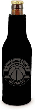 Washington Wizards 2-Pack Zipper Bottle Tonal Black Beverage Insulator Neoprene Holder Cooler Basketball