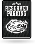 University of Florida Gators Metal Parking Sign, Carbon Fiber Design 8.5x11 Inch