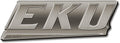 Eastern Kentucky University Colonels Solid Metal Auto Emblem Antique Nickel for Car/Truck/SUV