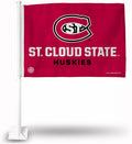 St Cloud State University Huskies Car Flag with included Pole