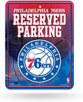 NBA Rico Industries 8.5-Inch by 11-Inch Metal Parking Sign Décor, Philadelphia 76ers