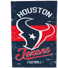 Houston Texans Premium Double Sided Banner Flag 28x44 Inch Vintage Logo Design Indoor Outdoor