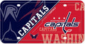 Washington Capitals Metal Auto Tag License Plate, Split Design, 6x12 Inch