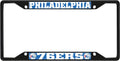 FANMATS 31338 Philadelphia 76ers Metal License Plate Frame Black Finish