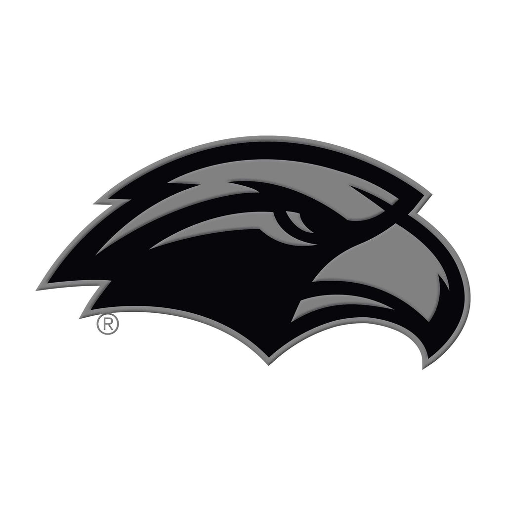 University of Southern Mississippi Eagles Solid Metal Raised Auto Emblem Decal Adhesive Backing