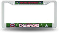 New England Patriots Super Bowl 49 Champions Plastic License Plate Frame Tag Cover, 12x6 Inch