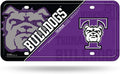 Truman State University Bulldogs Metal Auto Tag License Plate, Split Design, 6x12 Inch