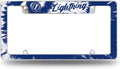Tampa Bay Lightning Metal License Plate Frame Chrome Tag Cover Tie Dye Design 6x12 Inch