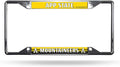 Appalachian State University Mountaineers Metal License Plate Frame Chrome Tag Cover, EZ View Design, 12x6 Inch
