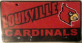 University of Louisville Cardinals Laser Tag License Plate, Mega Logo, Mirrored Acrylic, 6x12 Inch