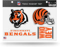Rico Industries NFL Cincinnati Bengals 8.5" x 11" Team Magnet Set for Car, Refrigerator, Fridge, Locker, Office Cabinet