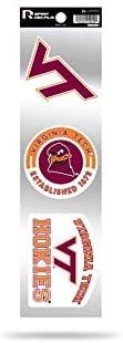 Virginia Tech Hokies 3 Piece Retro Spirit Decals Premium Throwback Stickers