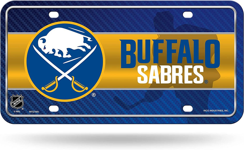 Buffalo Sabres Metal Auto Tag License Plate, City Design, 12x6 Inch