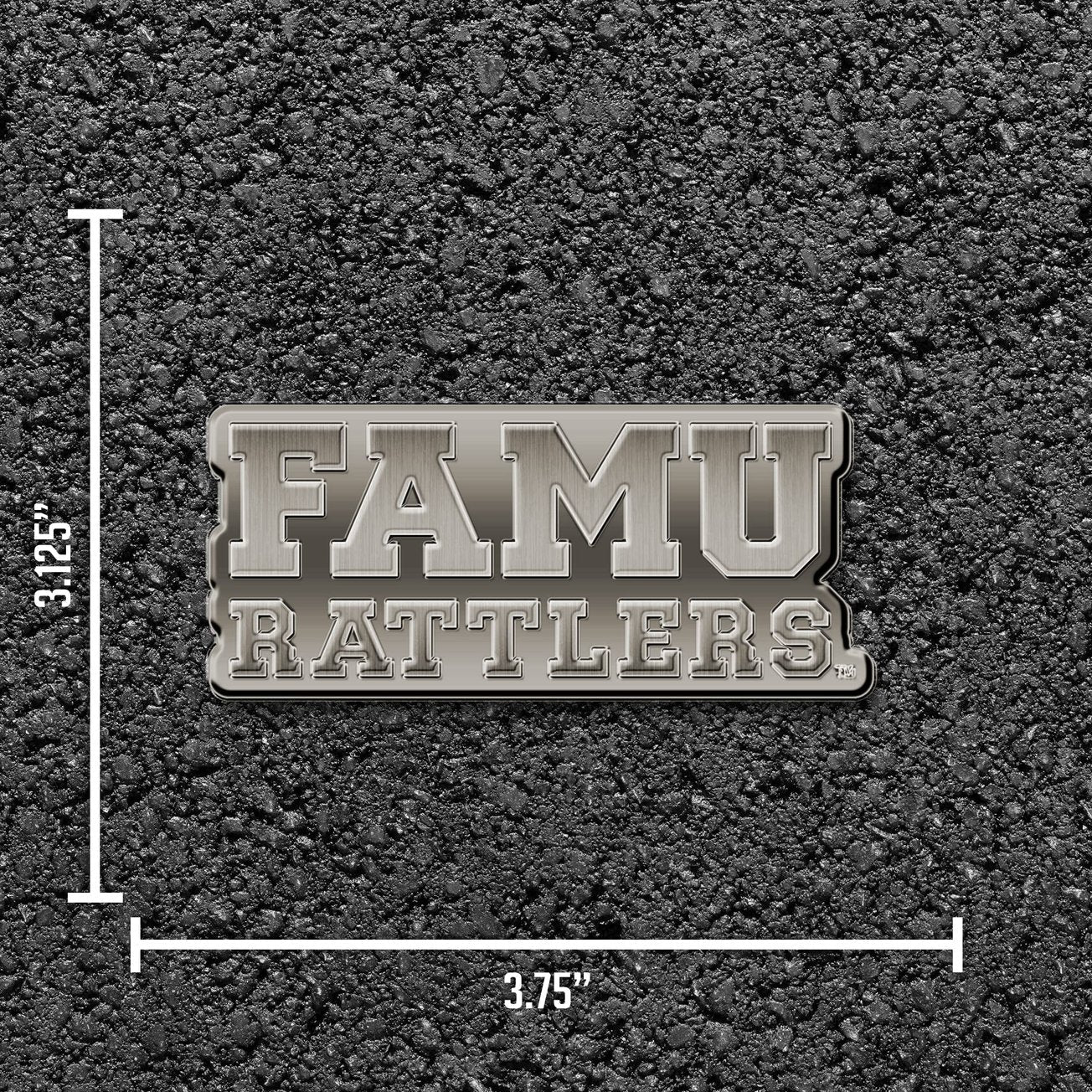 Rico Industries NCAA Wake Forest Demon Deacons Antique Auto Emblem Antique Nickel Auto Emblem for Car/Truck/SUV