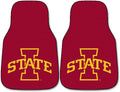 Iowa State University Cyclones Front Floor Mats, Carpet Car Set, 18x27 Inch, Nylon, Set of 2