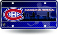 Montreal Canadiens Metal Tag License Plate, City Design, 6x12 Inch