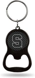 Syracuse University Orange Metal Keychain Bottle Opener, Carbon Fiber Design