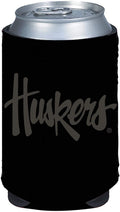 Nebraska Cornhuskers 2-Pack Tonal Black Design 12oz CAN Neoprene Beverage Insulator Holder Cooler University of
