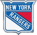 New York Rangers Auto Emblem Aluminum Metal Embossed Die Cut Logo Design