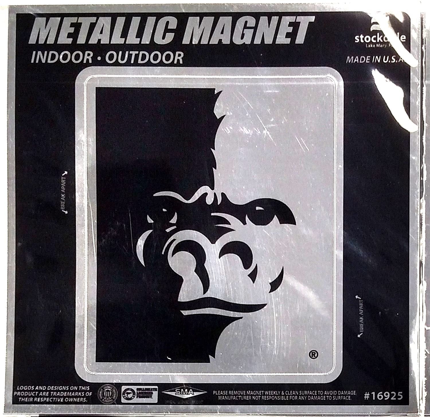 Pittsburg State University Gorillas 6 Inch Mganet Metallic Shimmer Design