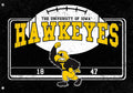 University of Iowa Hawkeyes Premium Double Sided Flag Banner, Estate Style, Linen, 36x52 Inch
