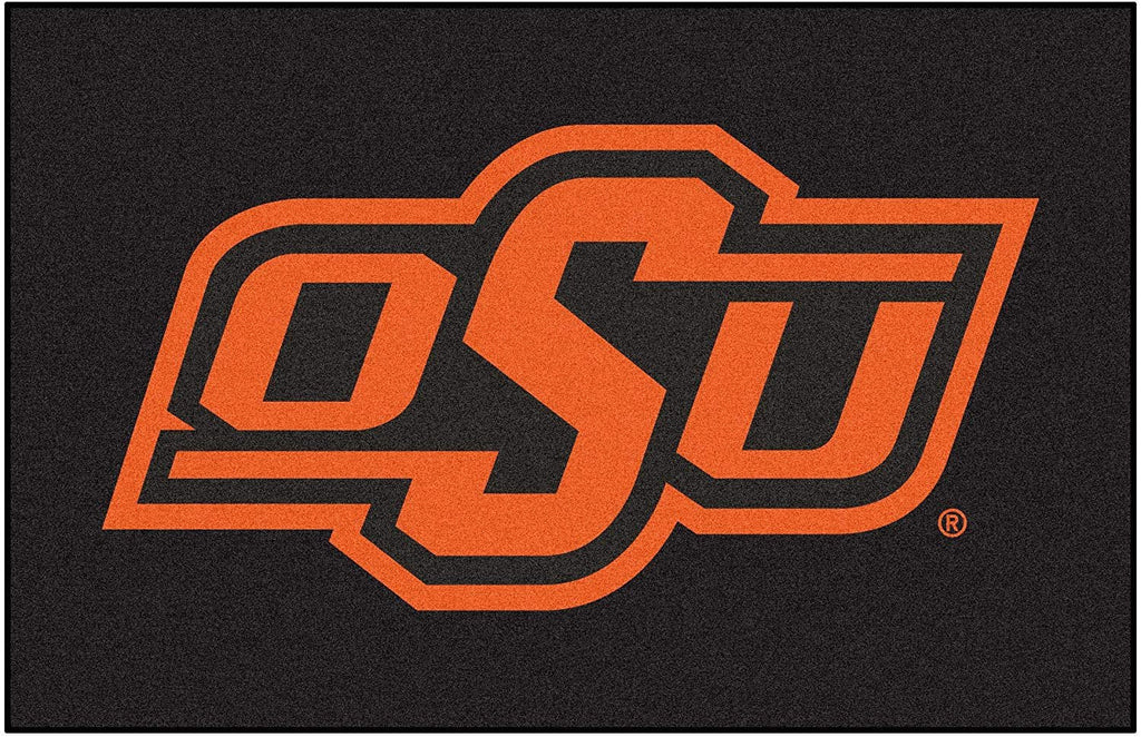 Oklahoma State University Cowboys Floor Mat Area Rug, 20x30 Inch, Nylon, Anti-Skid Backing
