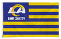 Los Angeles Rams Premium 3x5 Feet Flag Banner, Country Design, Metal Grommets, Outdoor Use