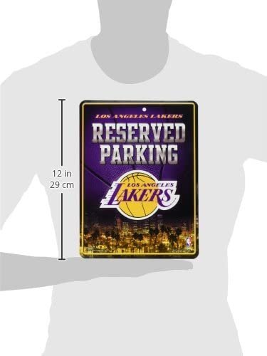 Los Angeles Lakers Metal Parking Sign