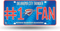 Oklahoma City Thunder #1 Fan Metal Auto Tag