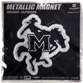 Mcneese State University Cowboys 6 Inch Magnet Metallic Shimmer Design