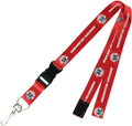 Washington Wizards PSG Red Premium Lanyard 2-sided Breakaway Keychain Basketball