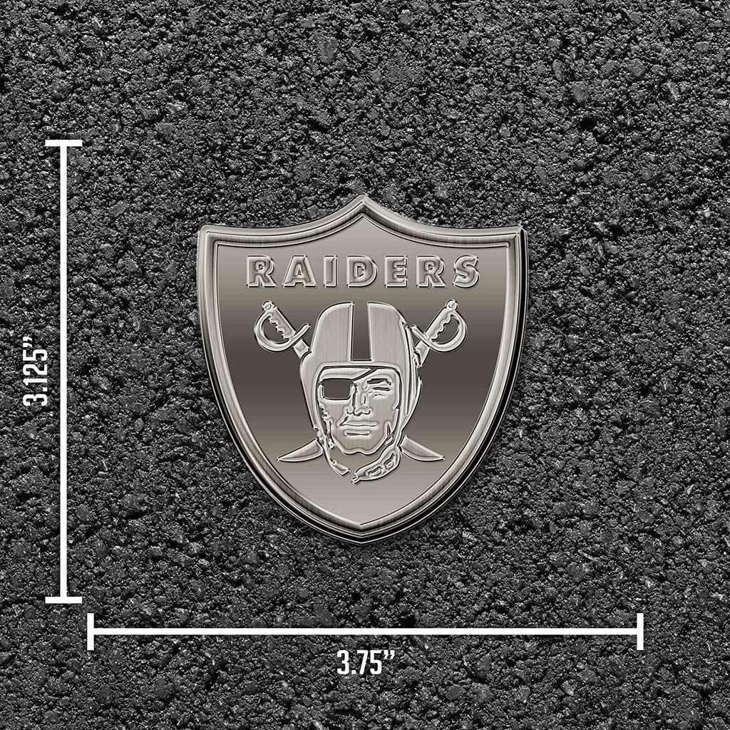 Las Vegas Raiders Auto Emblem Solid Metal Antique Style