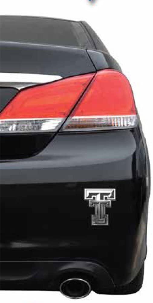Texas Rangers Auto Emblem, Silver Chrome Color, Raised Molded Shape Cut Plastic, Adhesive Tape Backing