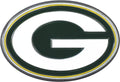 Green Bay Packers Solid Metal Color Auto Emblem, Raised, Adhesive Tape Backing