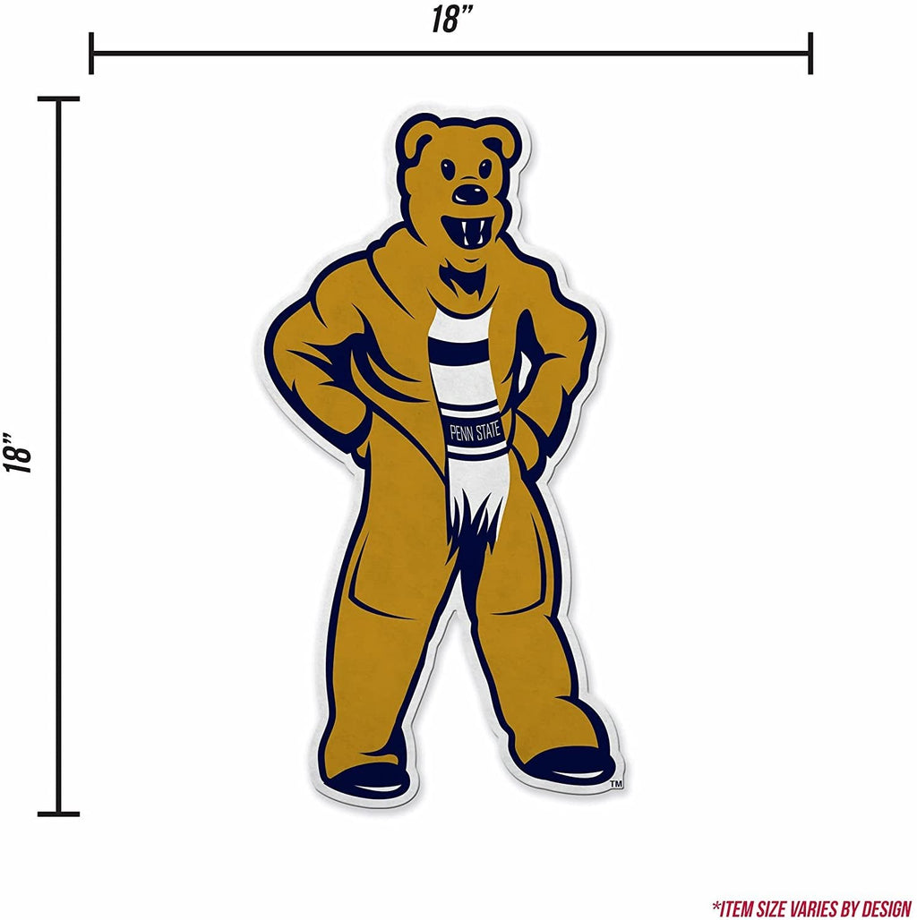 Penn State University Nittany Lions Soft Felt Pennant, Mascot Design, Shape Cut, 18 Inch, Easy To Hang