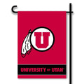 University of Utah Utes Premium Double Sided Garden Flag, 13x18 Inch, Display Pole Sold Separately, Officially Licensed