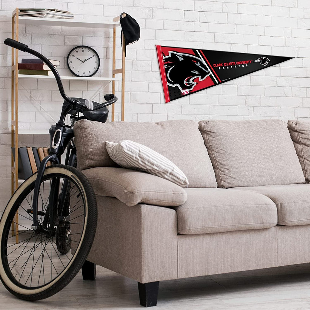 Clark Atlanta University Panthers Soft Felt Pennant, Primary Design, 12x30 Inch, Easy To Hang