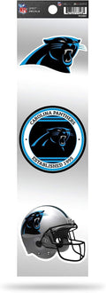 Rico Industries NFL Carolina Panthers 3-Piece Retro Spirit Decals