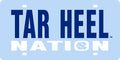 University of North Carolina Tar Heels Premium Laser Cut Tag License Plate, Nation, Mirrored Acrylic Inlaid, 6x12 Inch
