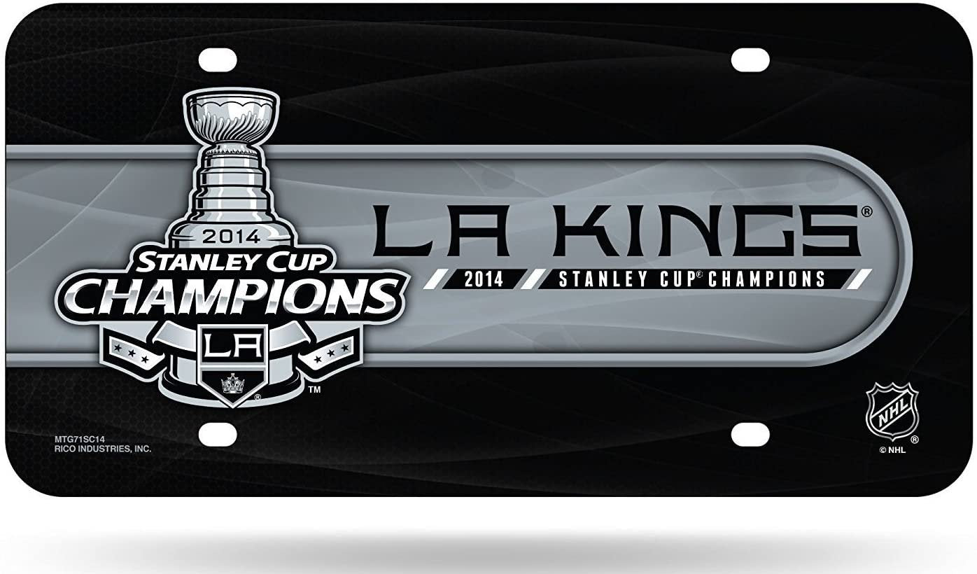Los Angeles Kings Metal Auto Tag License Plate, 2014 Stanley Cup Champions, 6x12 Inch