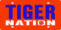 Clemson University Tigers Premium Laser Tag License Plate, Acrylic, Nation Design, 6x12 Inch